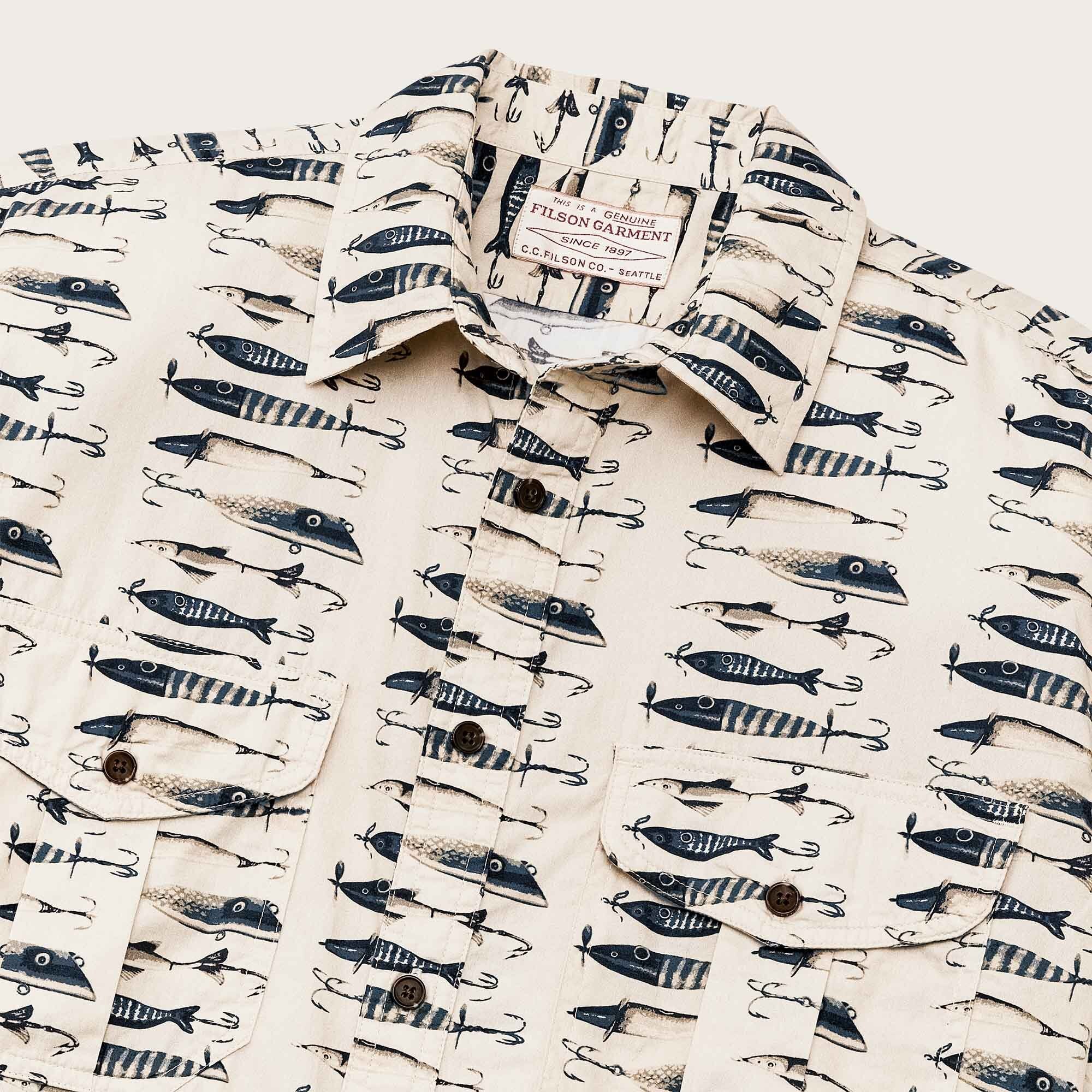 FILSON'S WASHED SHORT SLEEVE FEATHER CLOTH SHIRT - Image 4