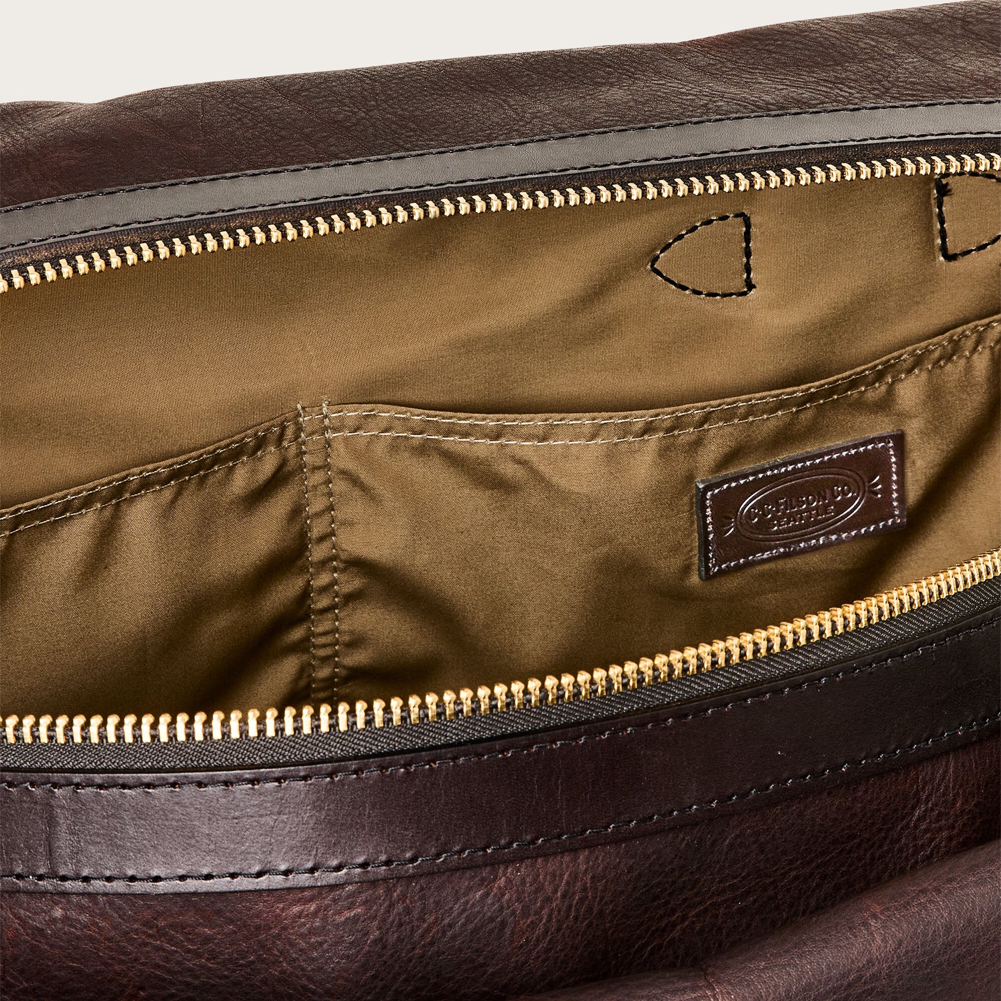 HERITAGE LEATHER MEDIUM DUFFLE BAG - Image 7