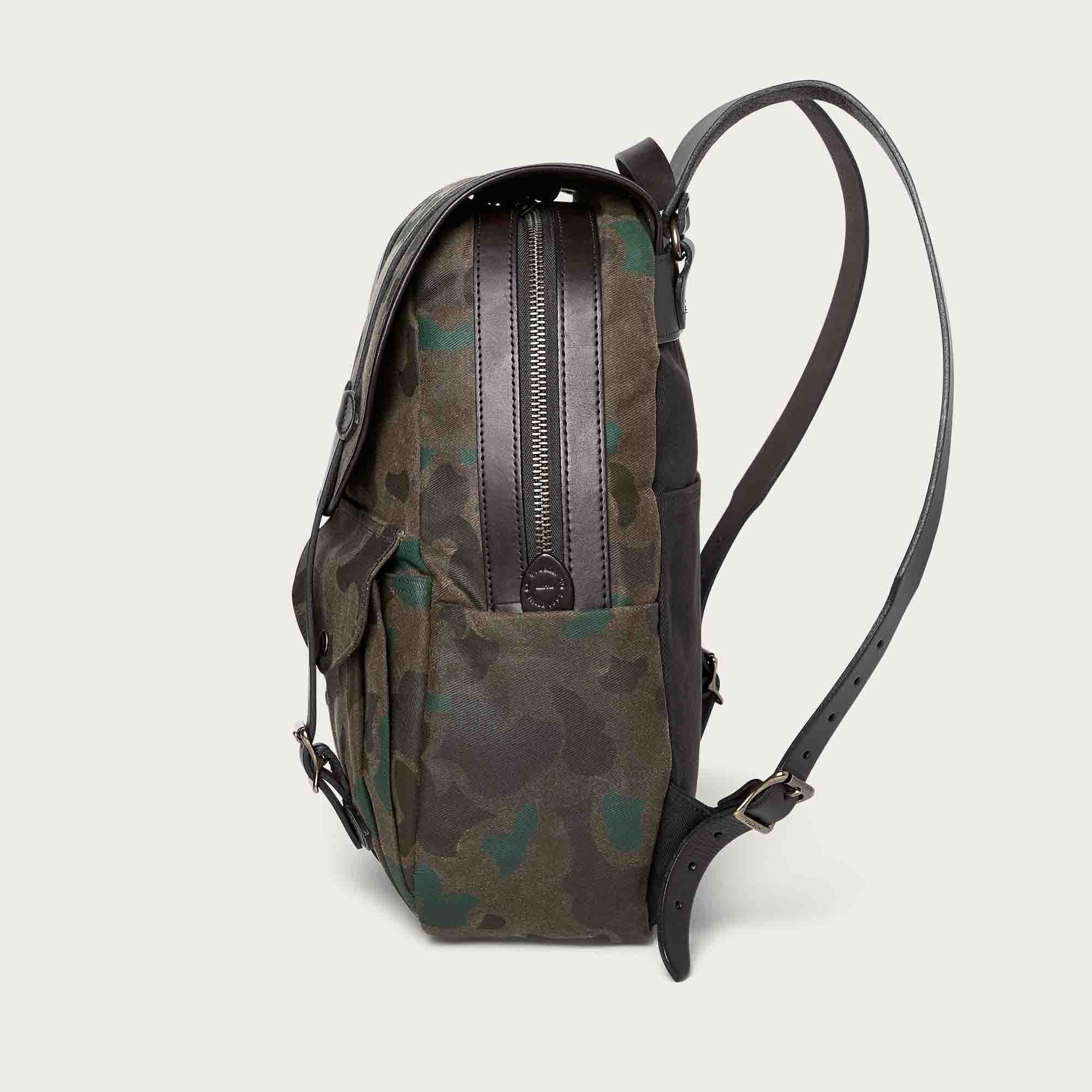 LARGE WAXED RUGGED TWILL RUCKSACK - Image 3