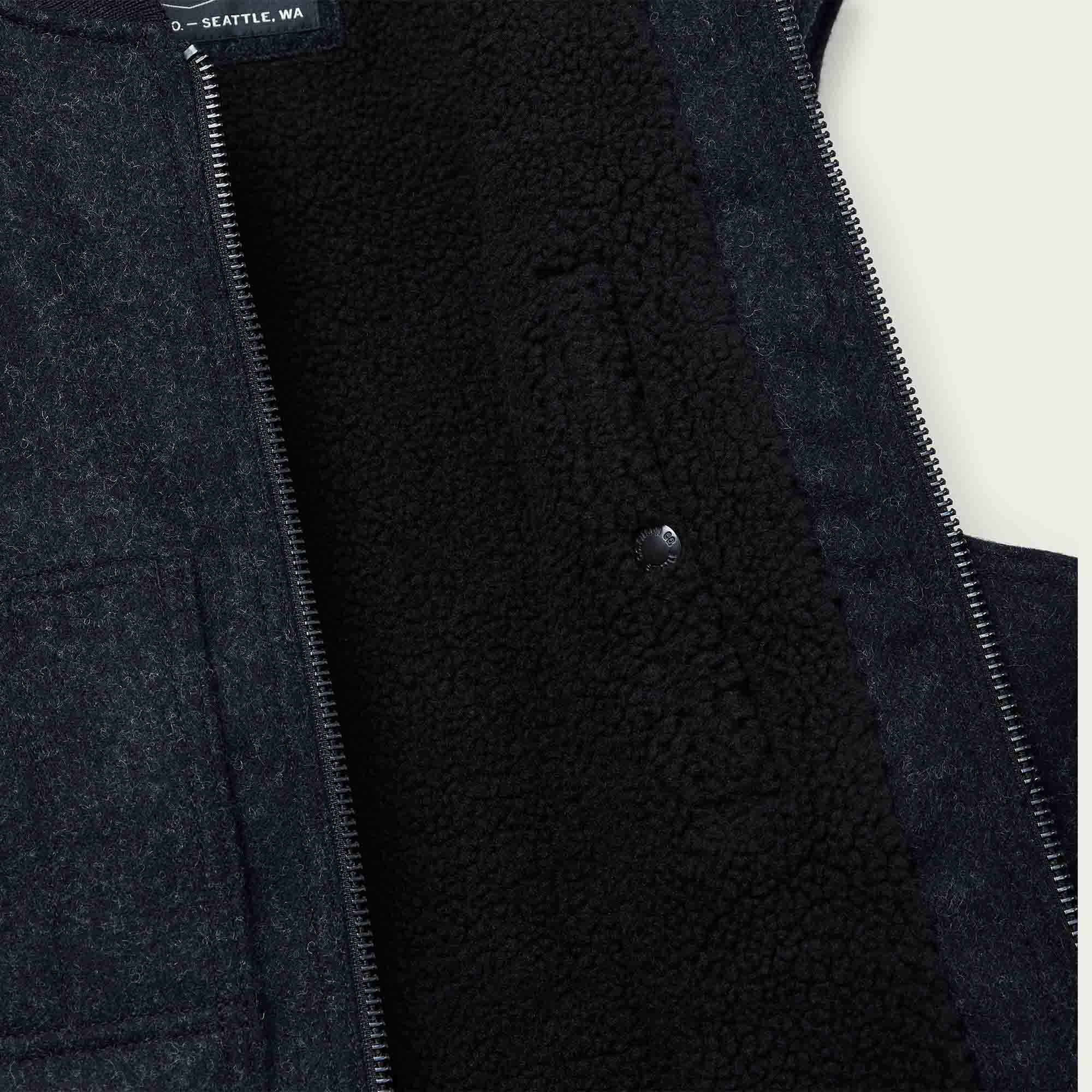 LINED MACKINAW WOOL WORK VEST - Image 4