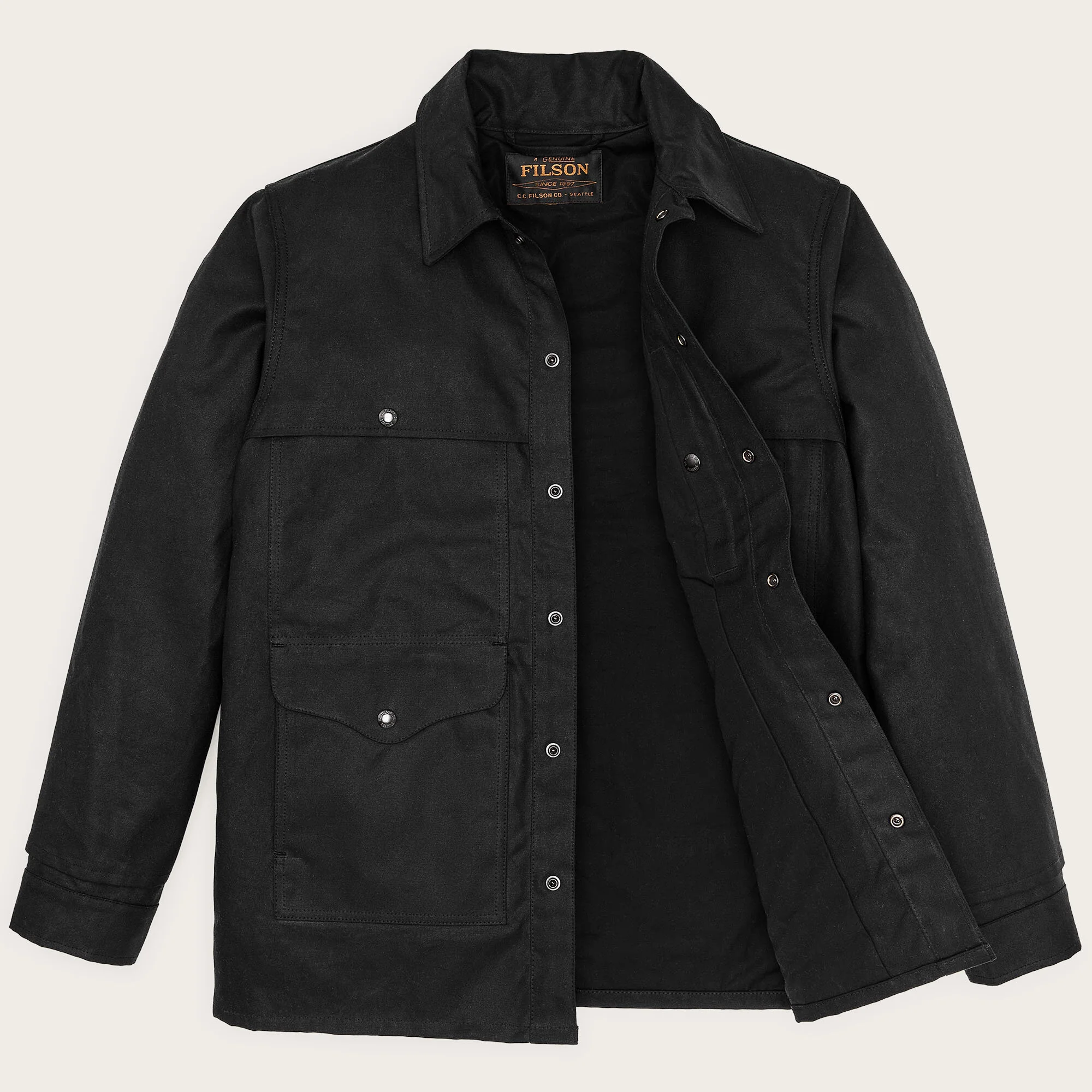 Lined Tin Cloth Cruiser Jacket - Image 3