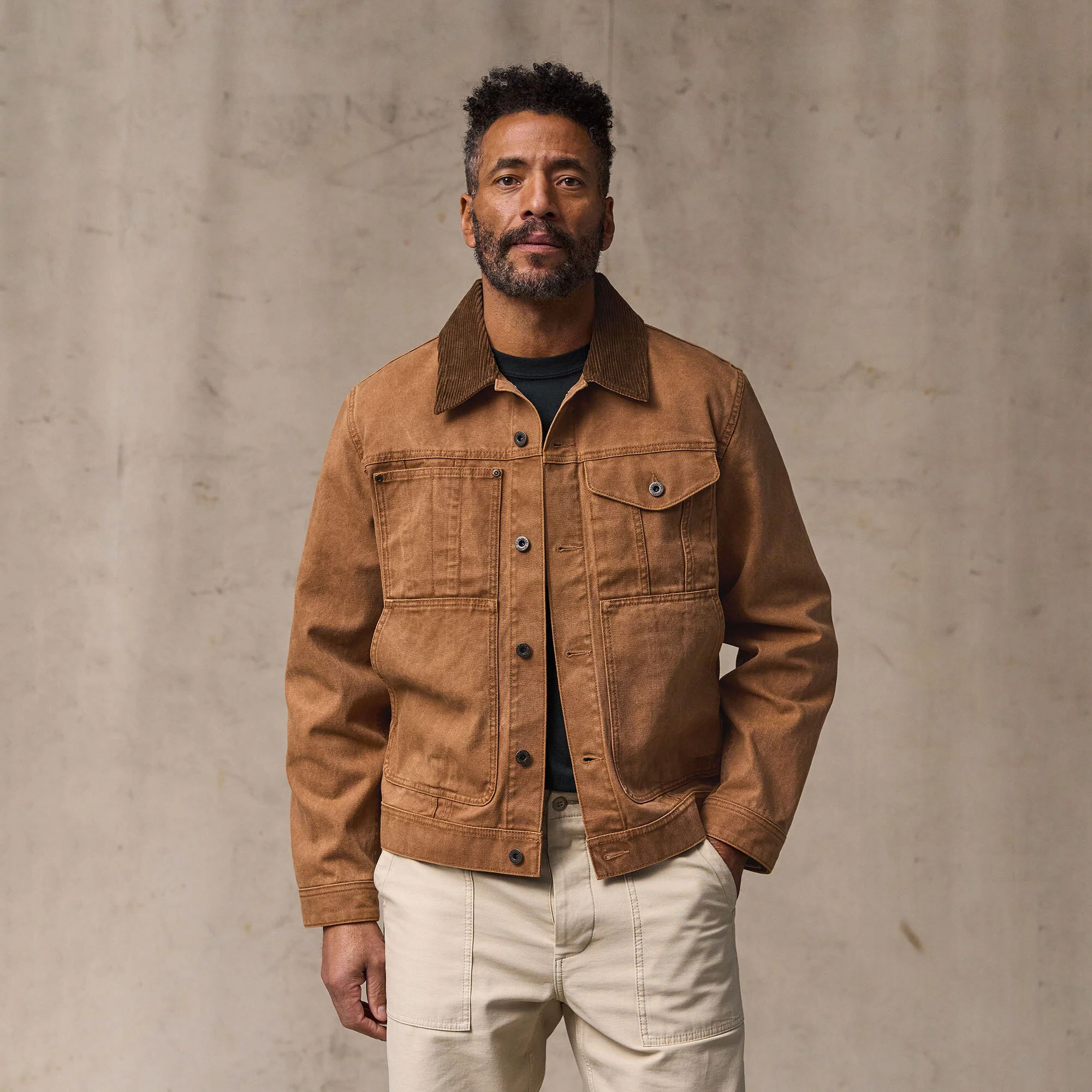 RUSTIC CANVAS SHORT CRUISER JACKET - Image 6