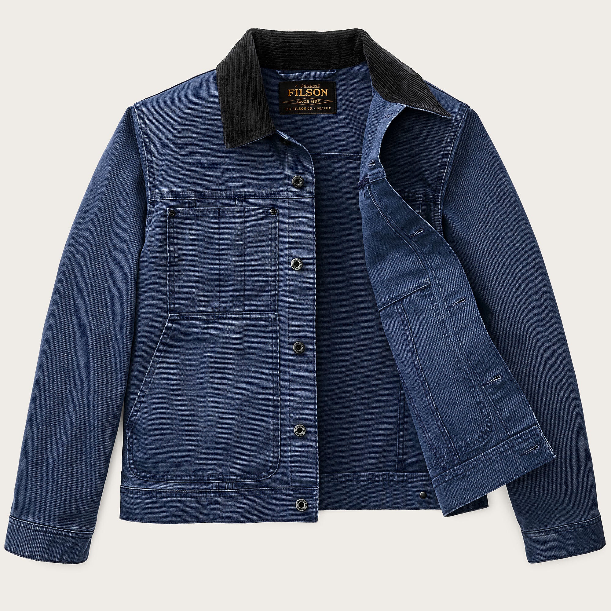 RUSTIC CANVAS SHORT CRUISER JACKET - Image 3