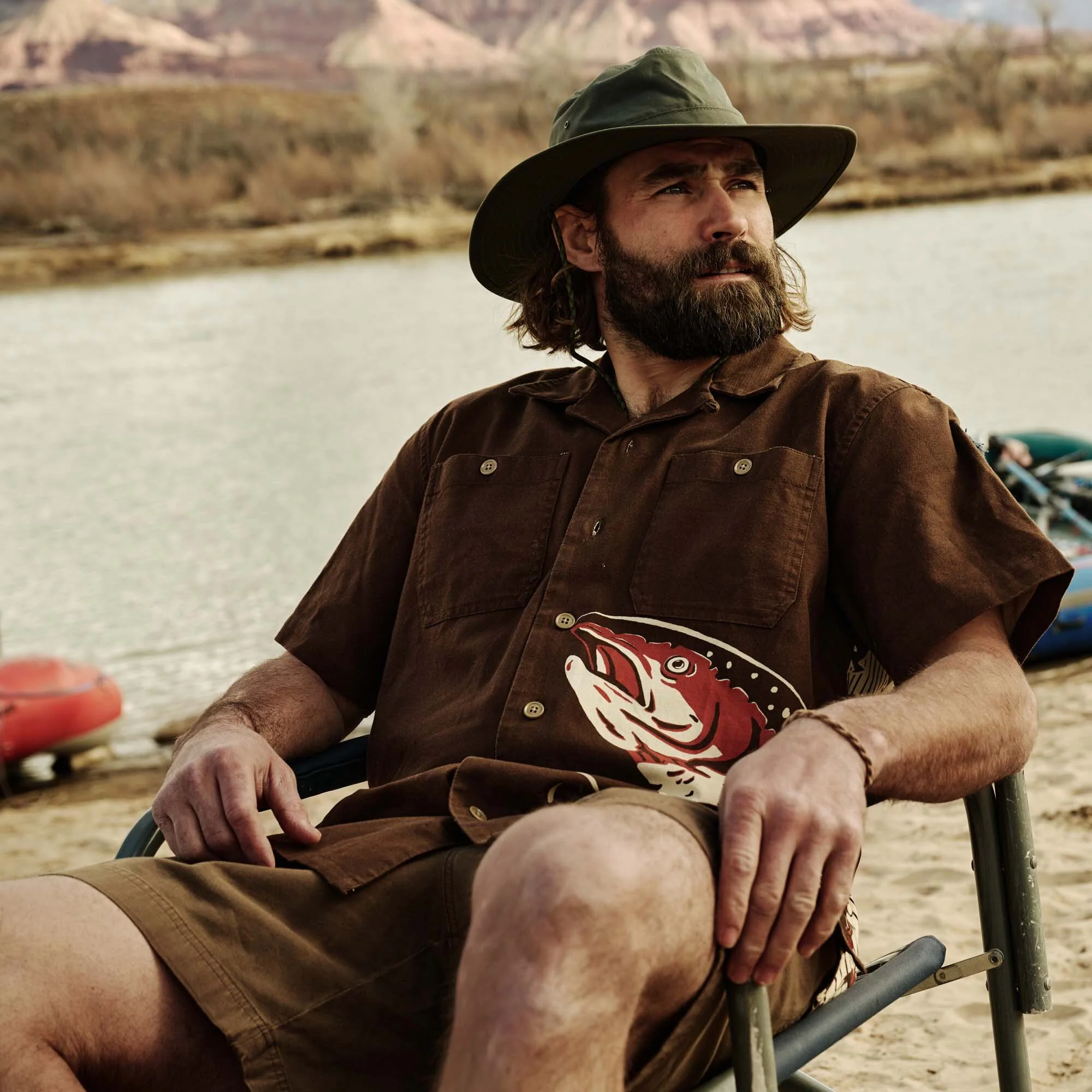 RUSTIC SHORT SLEEVE CAMP SHIRT - Image 10