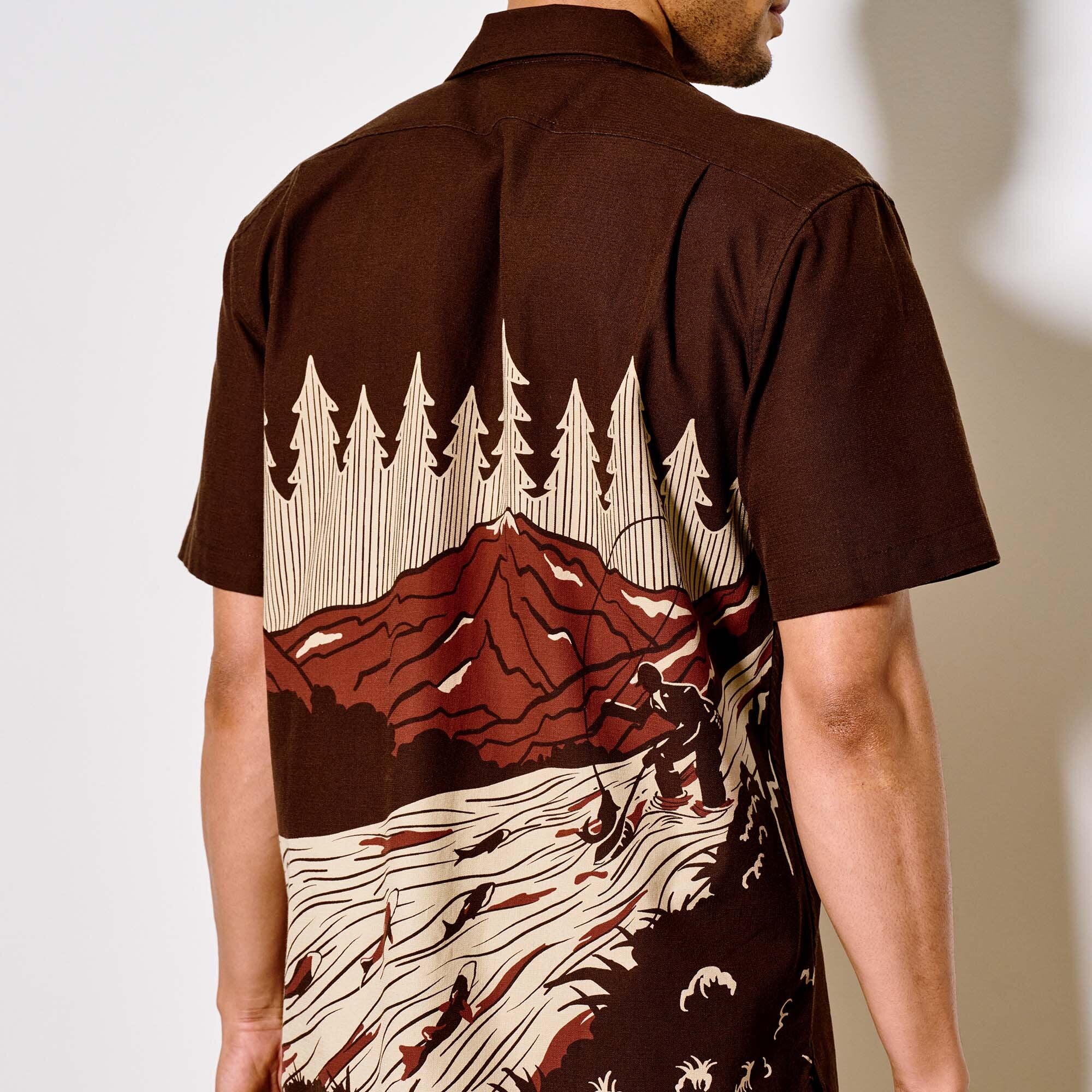 RUSTIC SHORT SLEEVE CAMP SHIRT - Image 8