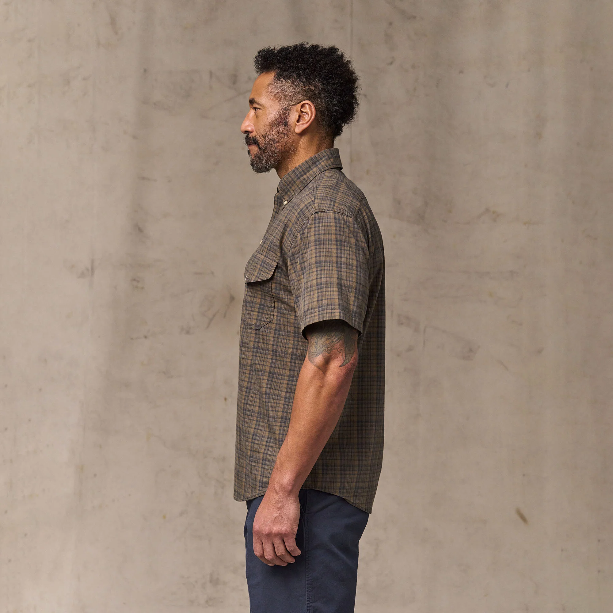 SHORT SLEEVE MADRAS POPOVER SHIRT - Image 8