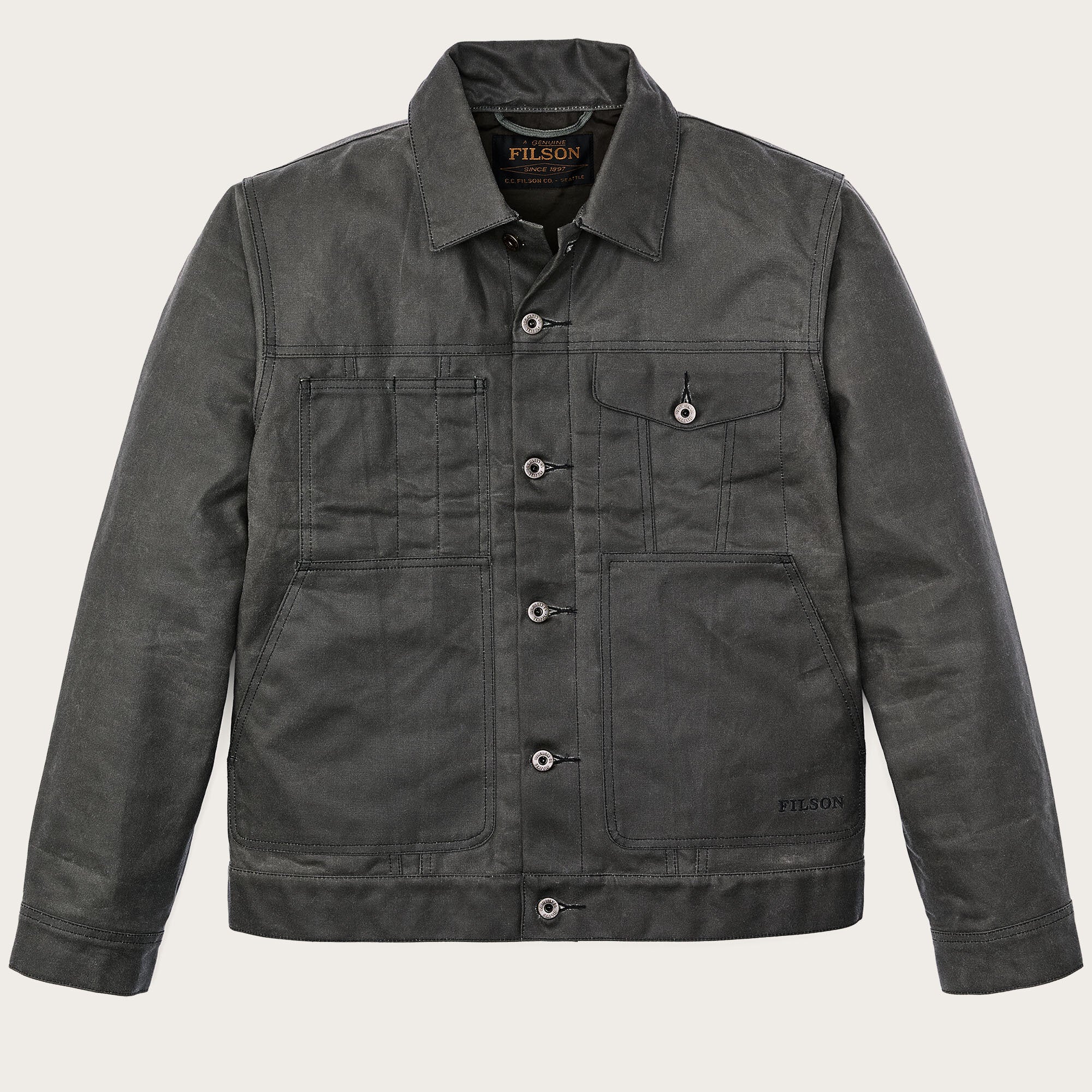 TIN CLOTH SHORT LINED CRUISER JACKET