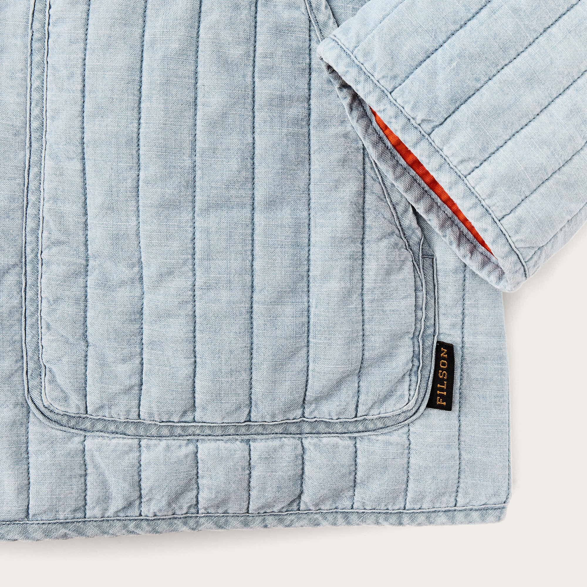 WOMEN’S CHAMBRAY QUILTED JACKET - Image 4
