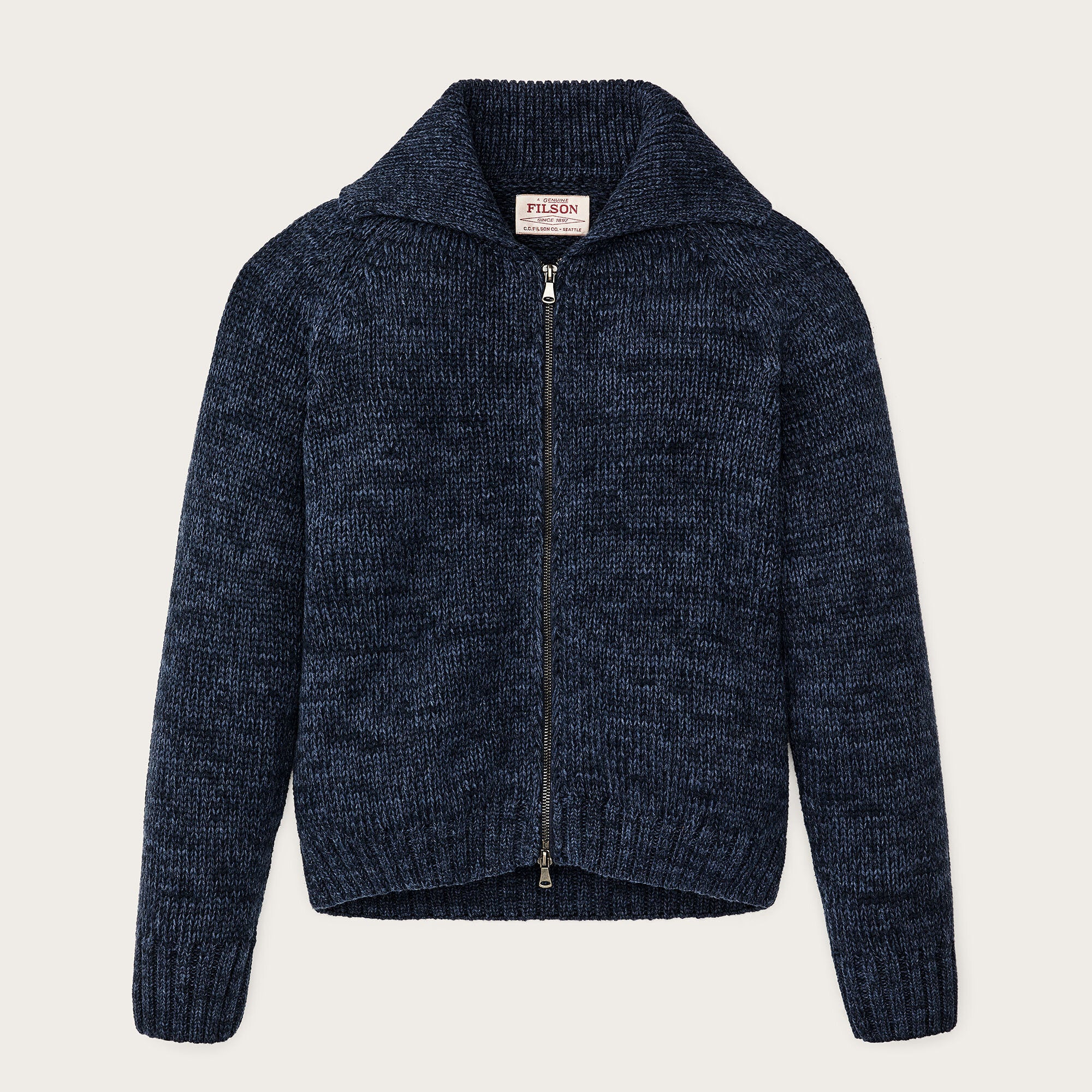 WOMEN'S COTTON FULL-ZIP CARDIGAN