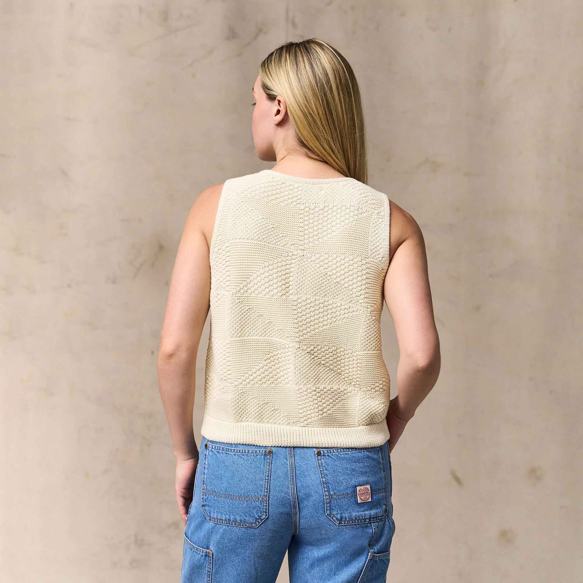 WOMEN'S COTTON SWEATER VEST - Image 7