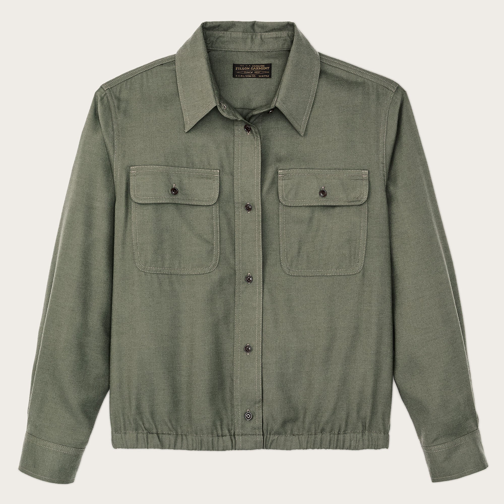 WOMEN’S GATHERED HEM SHIRT