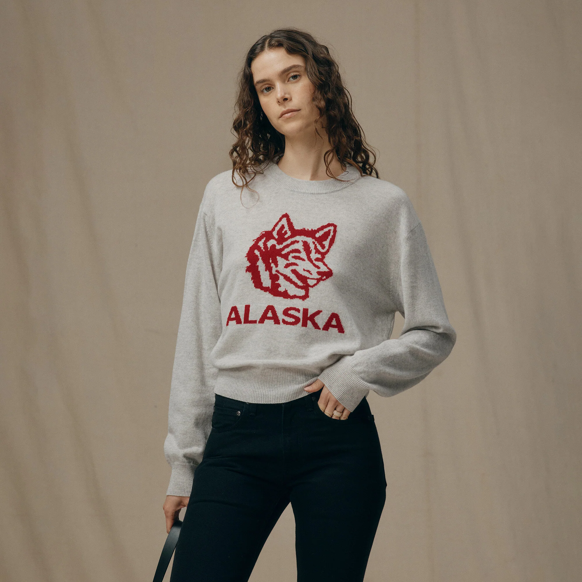 WOMEN’S GRAPHIC WOOL SWEATER - Image 4